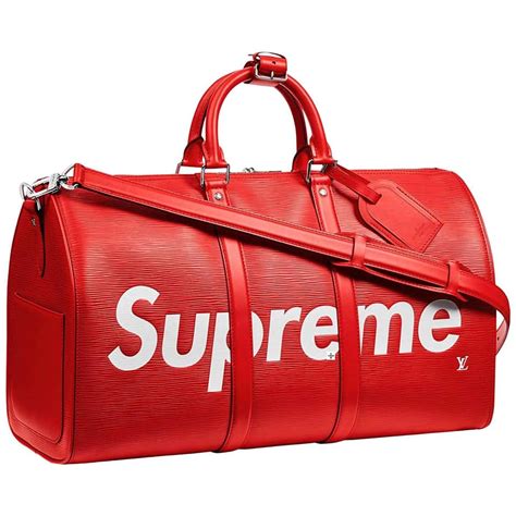 supreme lv duffle bag real vs fake|supreme bandouliere holdall.